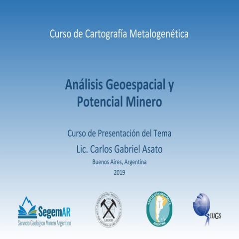 Análisis Geoespacial y Potencial Minero