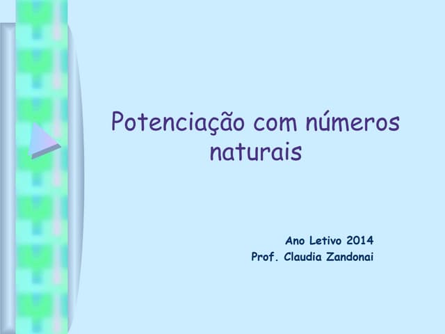Potenciação com números naturais