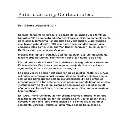 Potencias lm y centesimales