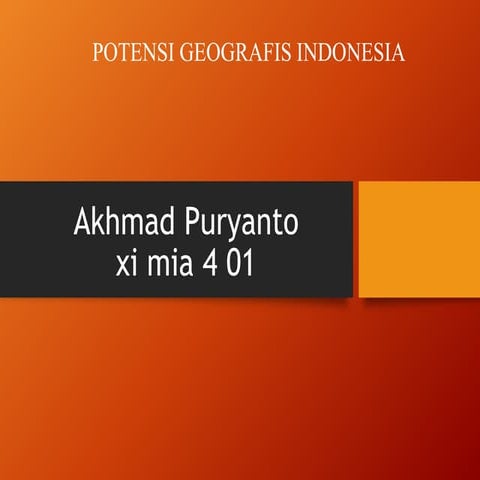 Potensi fisik dan sosial di indonesia