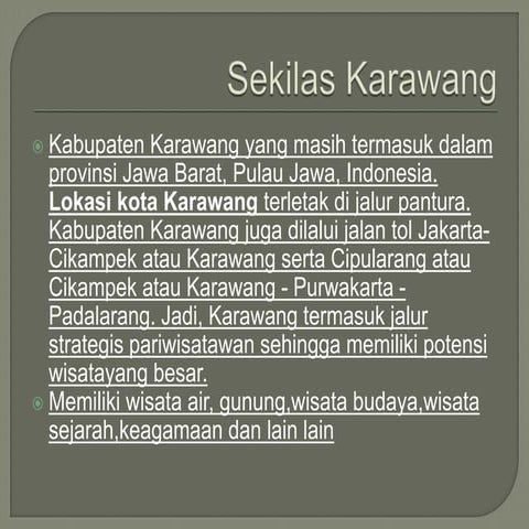 Sekilas Karawang