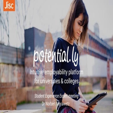 Potential.ly intuitive employability platform for universities and colleges