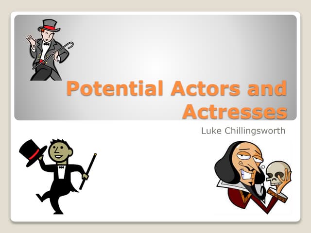 Potential Actors and Actresses