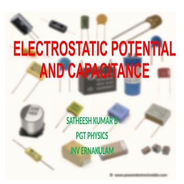 potential and capcitance PowerPoint presentation