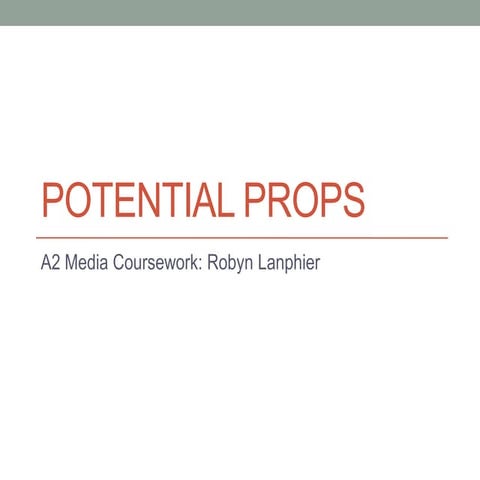 As media studies foundation portfolio film opening sequence | PPTX