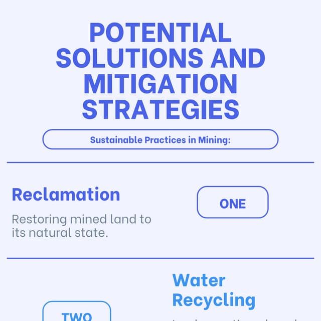 Potential Solutions And Mitigation Strategies Of Environmental Impact