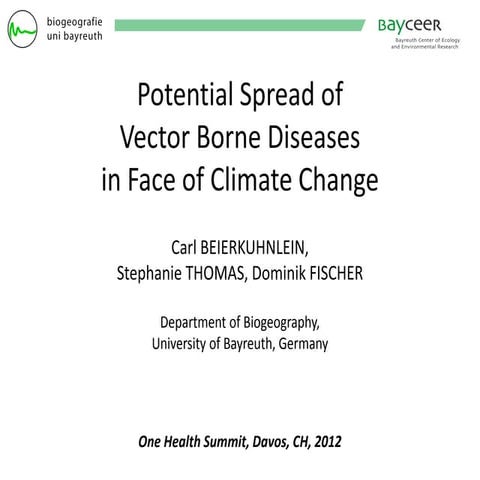 Potential Spread of Vector Borne Diseases in Face of Climate Change