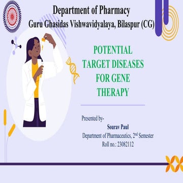 POTENTIAL TARGET DISEASES FOR GENE THERAPY SOURAV.pptx