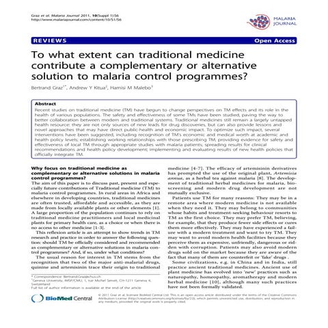 Potential trad med-graz-etal-mal-j-2011