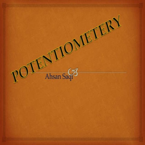 Potentiometry new