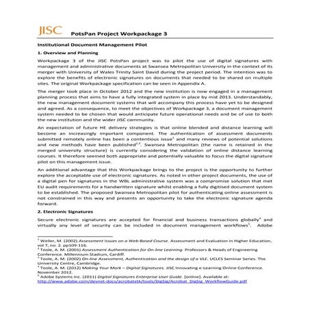 Pots pan workpackage 3