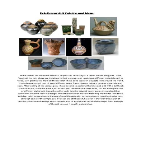 Pots research