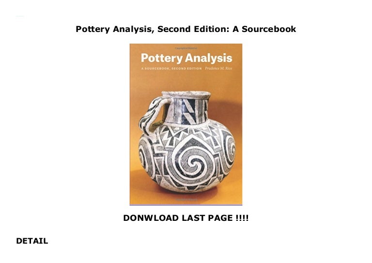 Pottery Analysis, Second Edition A Sourcebook