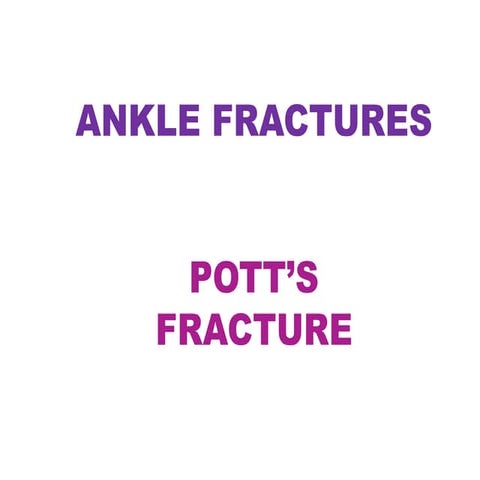 Pott’s fracture