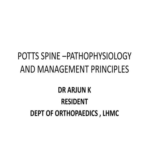 Potts spine PART 1 | PPTX