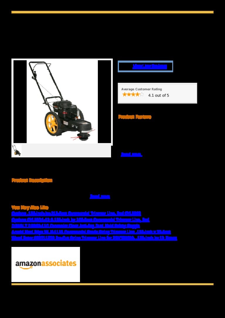 Poulan pro ppwt60022 22 inch 190cc briggs & stratton 625 series gas p…
