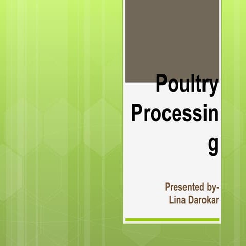 Poultary processing