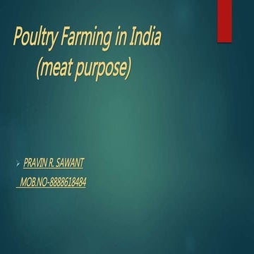 Poultry farming in India