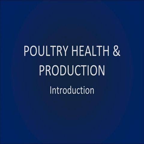 Poultry Management Lecture