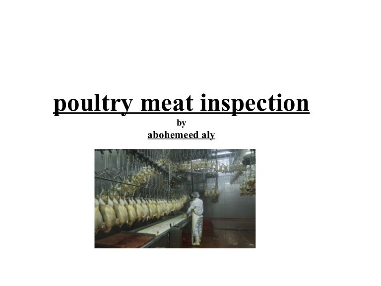 Poultry meat inspection