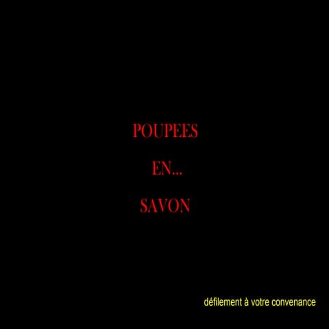 Poupées en savon