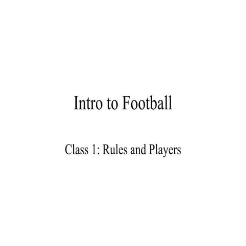 Football 101 for Erin