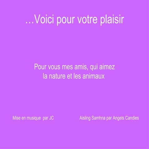 Pour Vous Qui Aimez La Nature Et Les Animaux