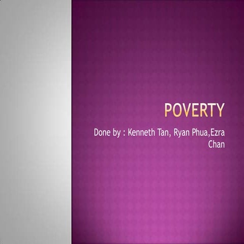 Poverty Powerpoint for Citizenship