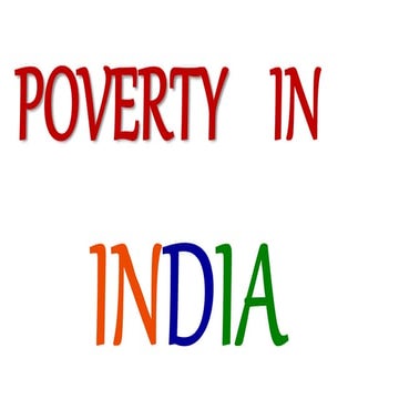 Poverty in india