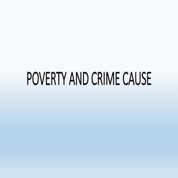 Crime and poverty prevention | PPTX