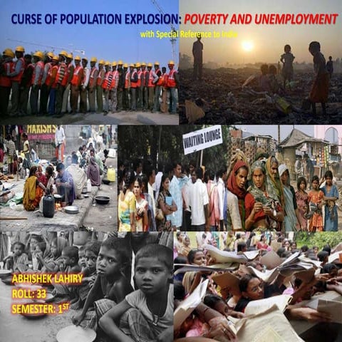 Poverty and unemployment in india by Abhishek Lahiry