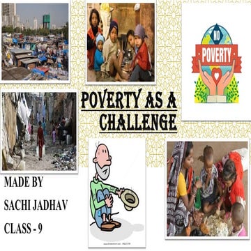 Poverty as a challenge