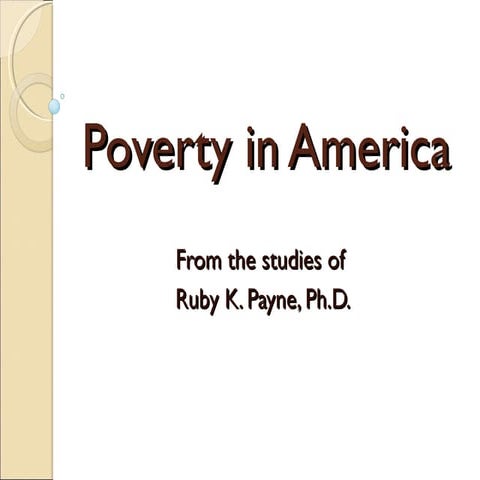Poverty in america