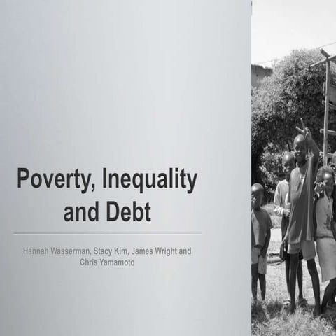 Poverty inequality and debt