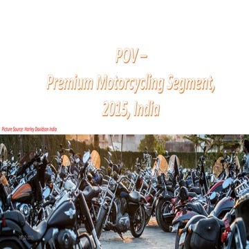 Pov   premium motorcycle market india