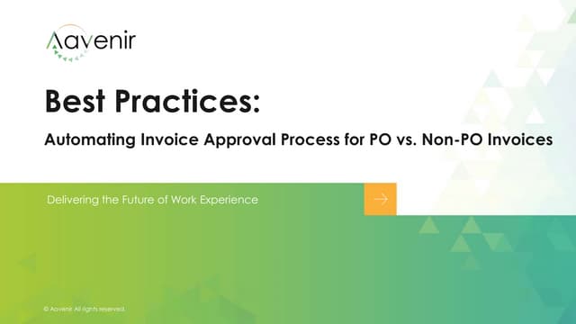 PO vs Non - PO Invoices