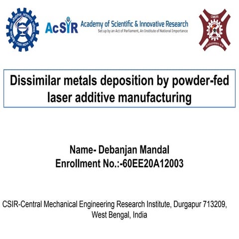 Powder Bed Fusion(Debanjan Mandal)