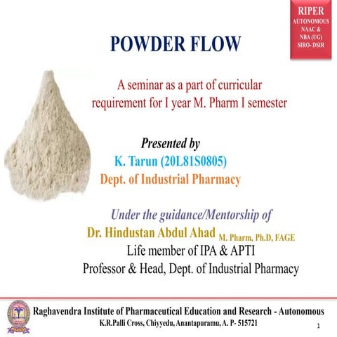 POWDER FLOW