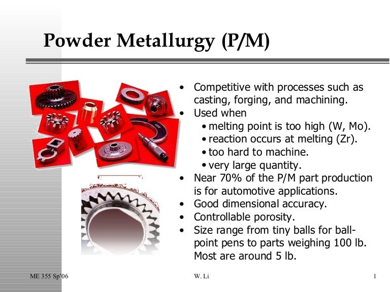 Powder Metallurgy