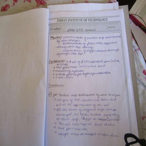 Powder metallurgy Lab notes