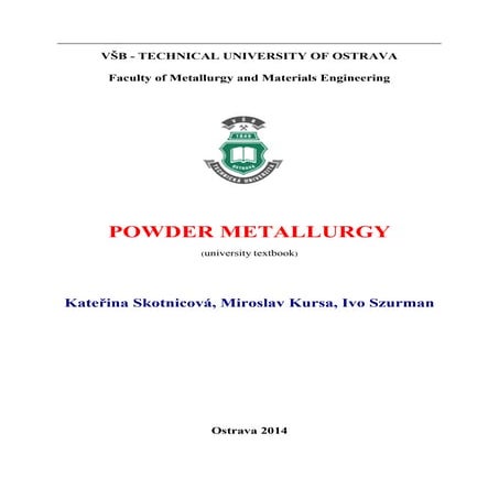 Powder metallurgy notes