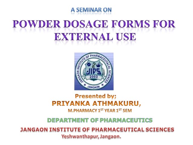 Powders | PPTX