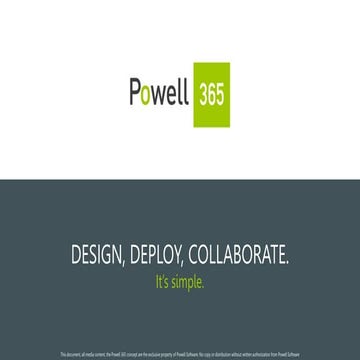 Powell 365 - Deployez simplement votre digital workplace sur Office 365