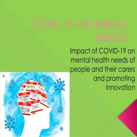 The impact of COVID-19 on Mental Health.pptx
