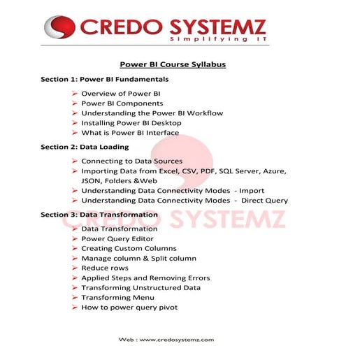 Power BI Training in Chennai with Placements