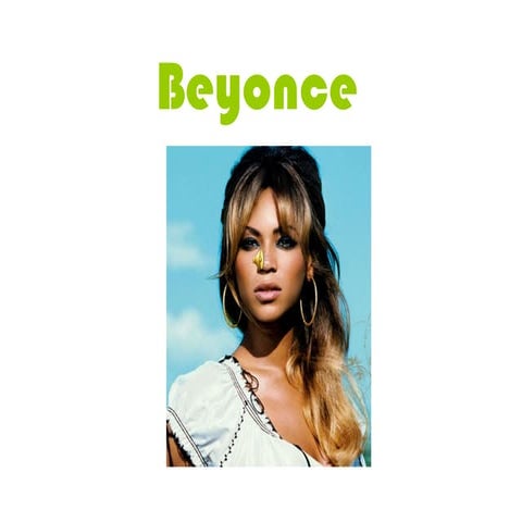 Biografia de beyonce | DOCX