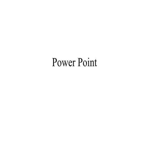 Power Point