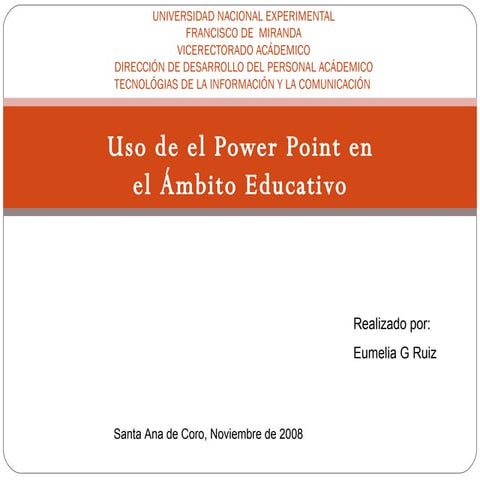 Descripción de como trabajar con Powerpoint