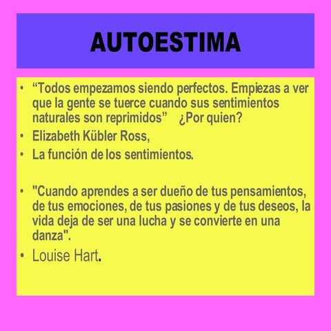 Power Point Autoestima