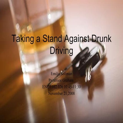 Drunk Driving | PPTX